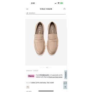 Men's ZERØGRAND Remastered Penny Loafers $199 Size 10.5